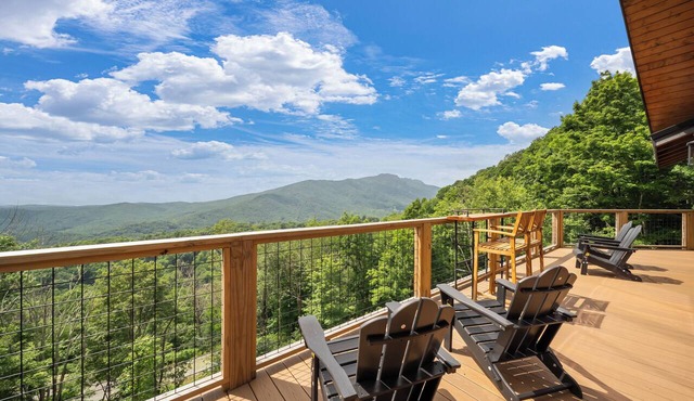 Luxury Cabin with Grandfather Mountain Views
