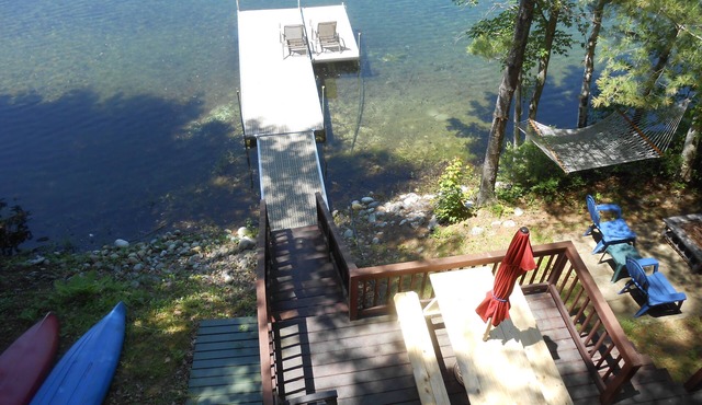 MAGICAL 99 yr. old Mayflower Lodge Waterfront Cabin Silver Lake, Swim SUNSETS