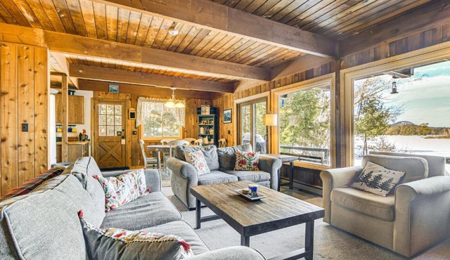 Million-Dollar View: Waterfront Cabin in Bridgton!