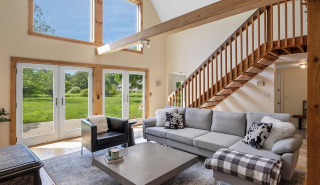 Modern Dairy Barn with Ample Natural Light and 2 Living Rooms!