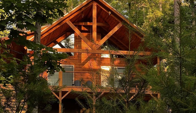 North Georgia Log Cabin on 4.5 acre secluded wooded lot & Lake Nottely access.