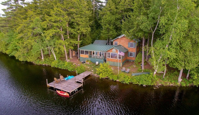 One Of Belgrade Lakes Best Kept Secrets, Very Private & 10 Feet From Waters Edge