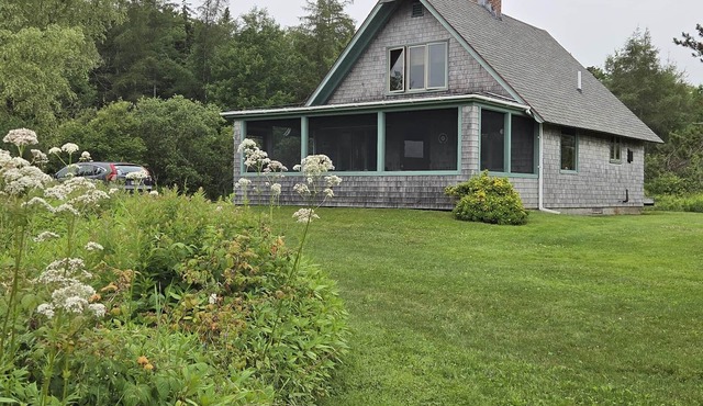 Peaceful coastal cabin with screened porch, water view of the cove, dog-friendly