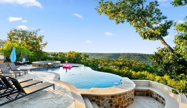Poolside Retreat | Fire Pit, Hot Tub, Game Room & Sleeps 14!
