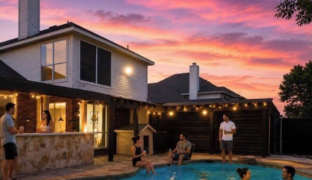 Prestigious 5BR/3.5B Home with Pool, Sauna, Game Room & Bar