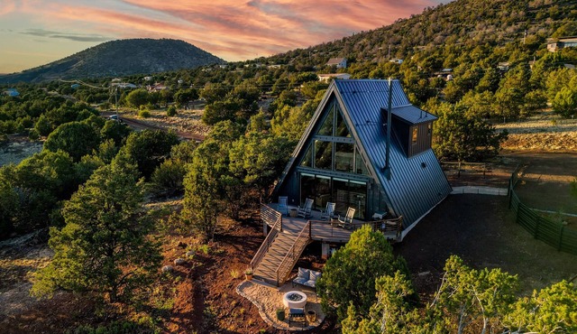 Private A-Frame w/Fire Pit + Views