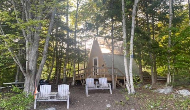 Private Lakeside A-Frame Tent