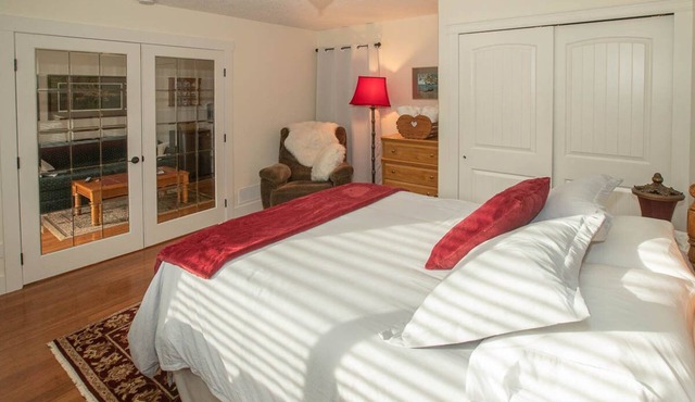 Private suite located on the garden side of our home