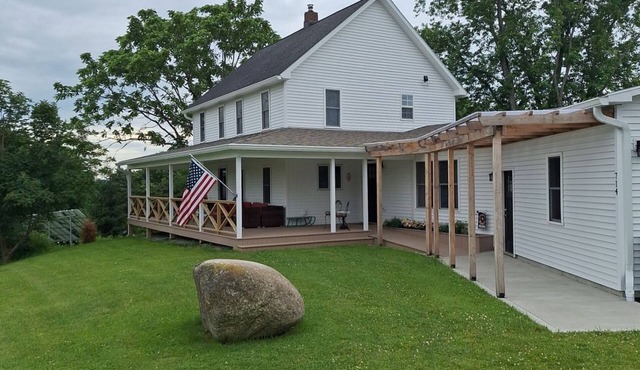 Restored farmhouse in the Finger Lakes region of New York.