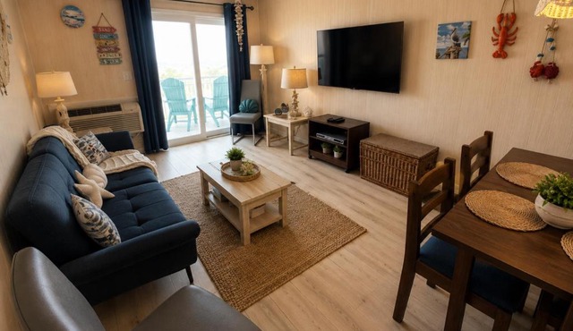 Rustic Oceanfront Retreat | 2BR Coastal Cabin-Style Condo