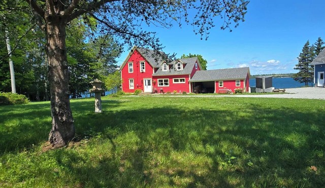 Rustic waterfront farmhouse on Sydney Harbour, with amazing sunset views. in Point Edward