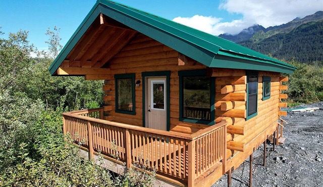 Scenic Creekside Cabin with Panoramic Bay & Mountain Views in Seward, Alaska