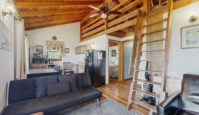 Secluded Sunset Point mountain top cabin, wifi, Dish TV, firepit