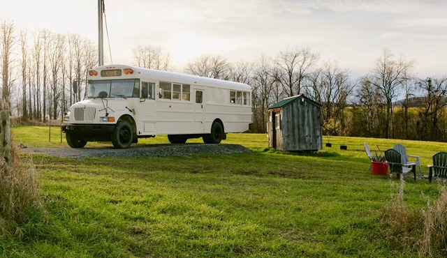 Serene Bus Getaway Amongst Rolling Farm Land