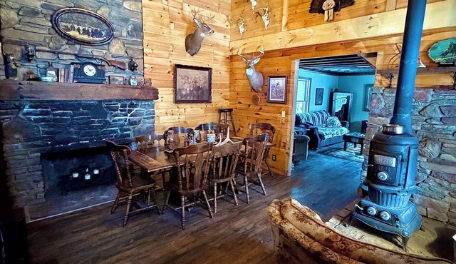 Serene Cabin Retreat on 82 private acres. Pet friendly