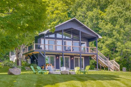 Seymour Lake Across St! Scenic Home w/Hot Tub