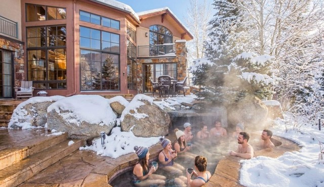 Star Mountain Lodge💎23 Guests🏔️Grotto Waterfall🌊Theater🍿Game room🧖‍♀️Spa