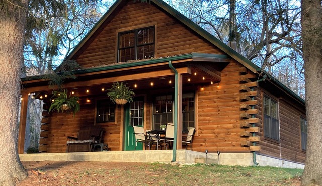Timber Haven - Serene year-round log home getaway with gas fireplace, HVAC, WiFi