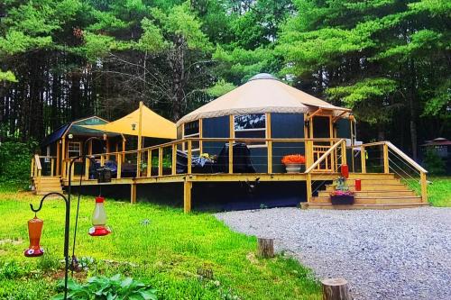 Unique Yurt Cabin Experience in Woods w/Hot Tub