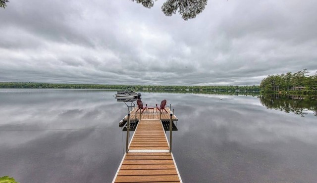 Updated lakefront cottage with shared boat dock - near Acadia