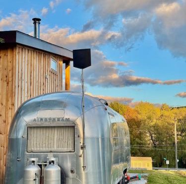 Vintage Airstream near Watkins Glen