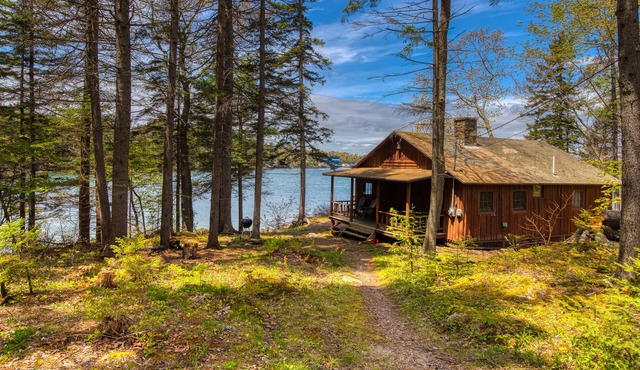 Waterfront cabin with ocean view & private dock