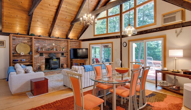 Waterfront Lake Arrowhead Cabin w/Dock & Fire Pit