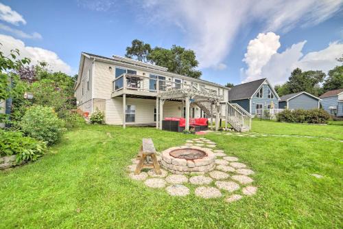 Waterfront Michigan Center Home w/Boat Dock!