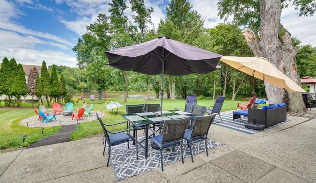 Waterfront Wallkill Duplex Home w/Fire Pits! in Wallkill