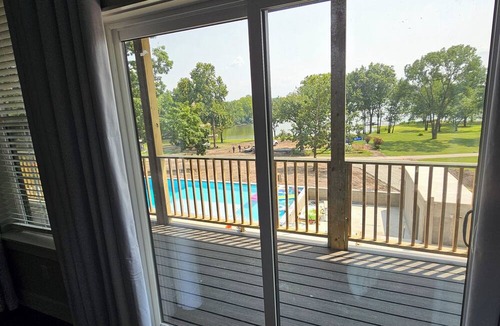 Grove House | Giant10-bedroom lakefront home with large pool, hot tub, and dock