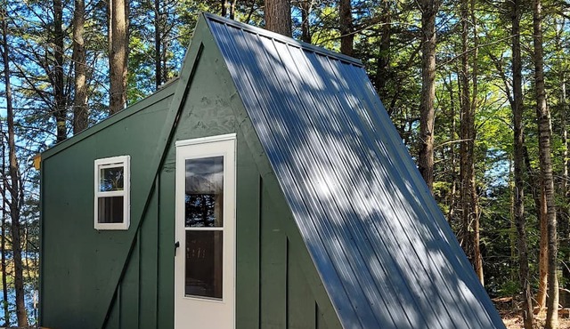 Glamping Downeast - Acadia 4 - Tiny House A frame secluded deep in the woods